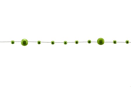 Bild von Perlen-Schnur groß-klein 1,9m - hellgrün