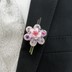 Bild von Birkenblüten/Perlen-Schnur Anstecker - rosa