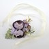 Bild von Blumen Armband zum binden - helllila