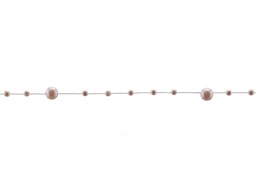 Bild von Perlen-Schnur groß-klein 1,9m - cremerosa