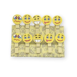 Bild von 10 Stk. Smiley Kinderanstecker - gelb